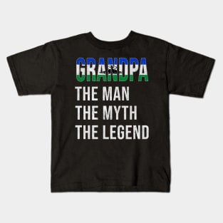 Grand Father Basotho Grandpa The Man The Myth The Legend - Gift for Basotho Dad With Roots From  Lesotho Kids T-Shirt